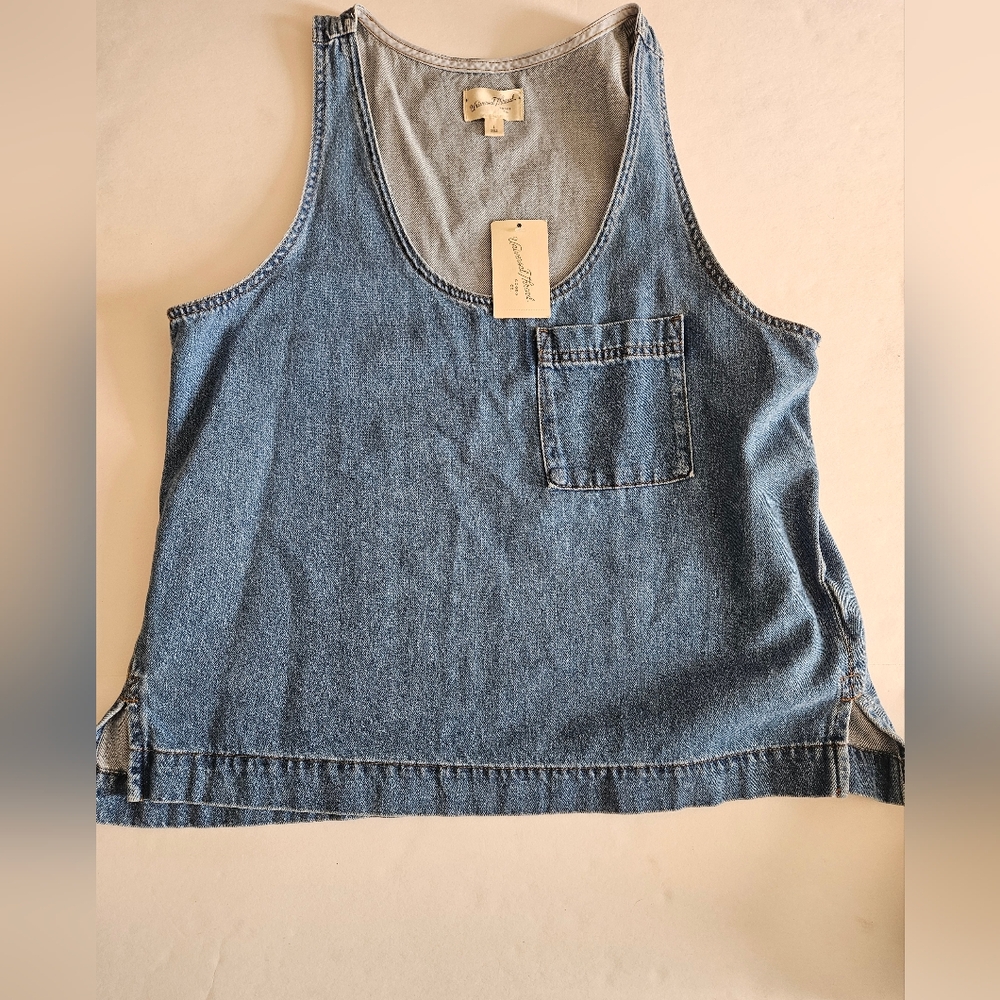 Nwt Universal Threads Large Denim Chambray Tank Top